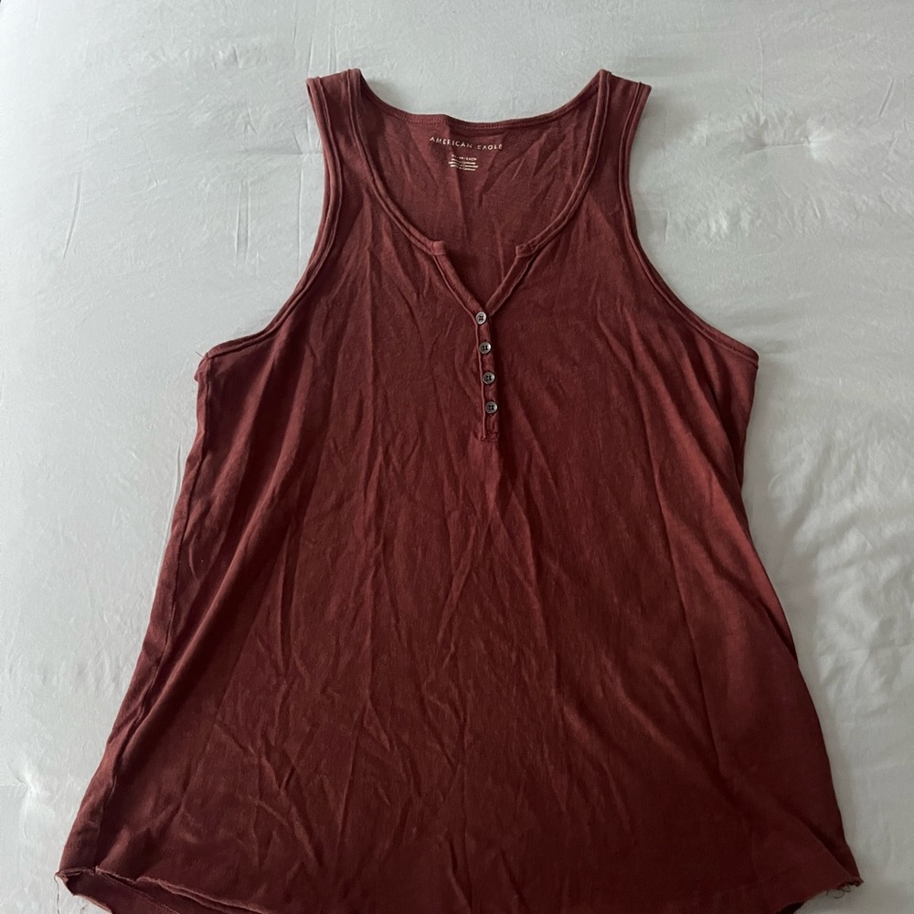 American Eagle Outfitters Rust Tank Top